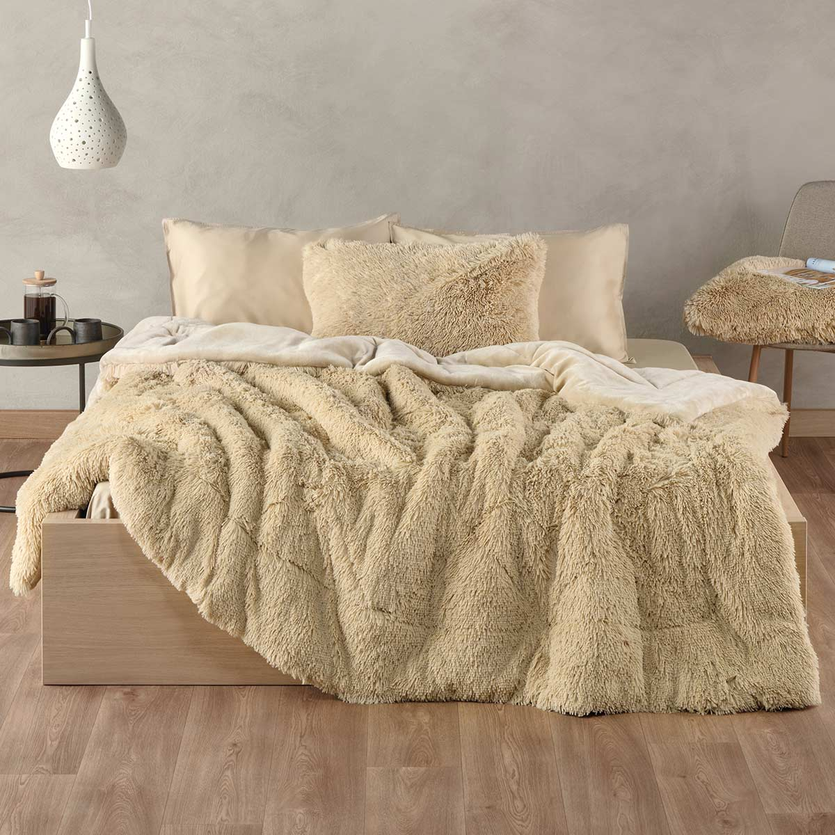 Κουβερτοπάπλωμα Μονό (160×220) Kentia Stylish Calore 12 Ecru/Beige