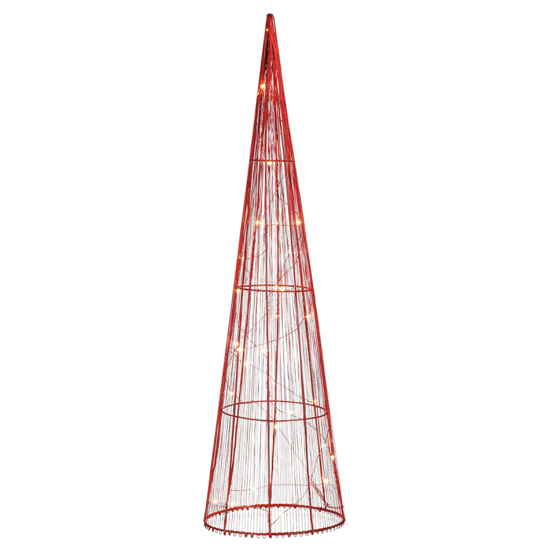 Χριστουγεννιάτικο Δεντράκι Με Led (Φ16) Edelman Cone Red 1163357