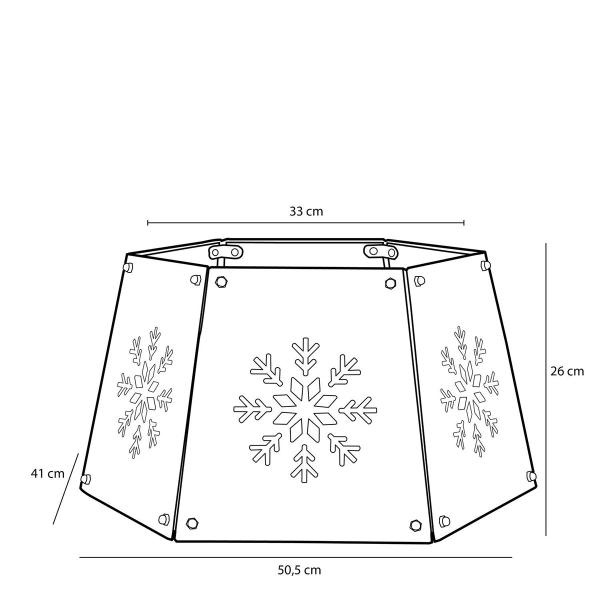 Χριστουγεννιάτικη Ποδιά Δέντρου (Φ33x26) Edelman Treeskirt Red 1141215