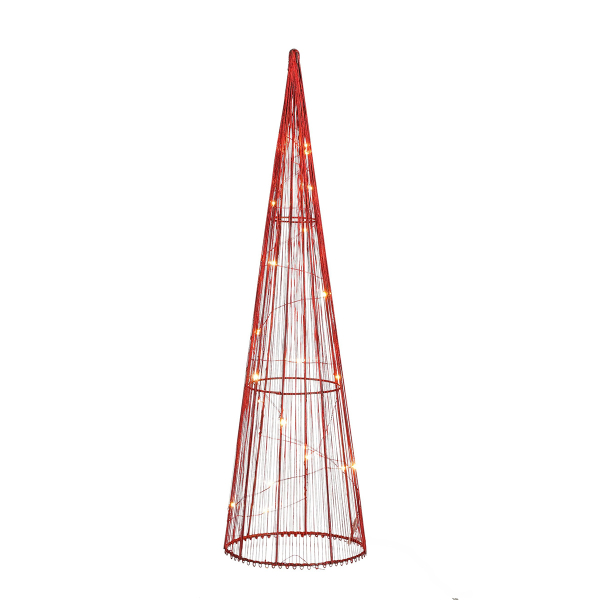 Χριστουγεννιάτικο Δεντράκι Με Led (Φ15) Edelman Cone Red 1163353