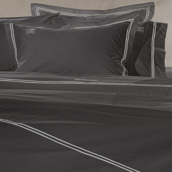 Σεντόνια King Size (Σετ) Guy Laroche Nice Anthracite - Silver