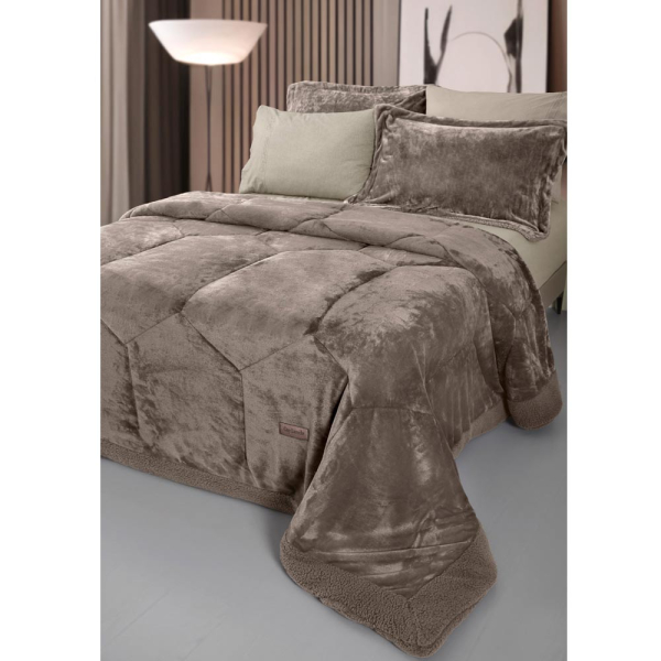 Κουβερτοπάπλωμα King Size (260x240) Guy Laroche Prisma Cocoa