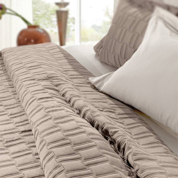 Κουβερλί King Size (Σετ 240x250) Guy Laroche Brick Taupe