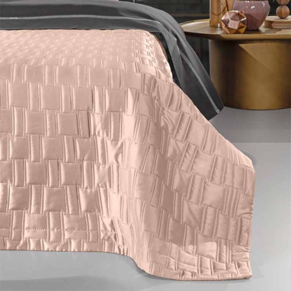 Κουβερλί King Size (Σετ 240x250) Guy Laroche Brick Old Pink