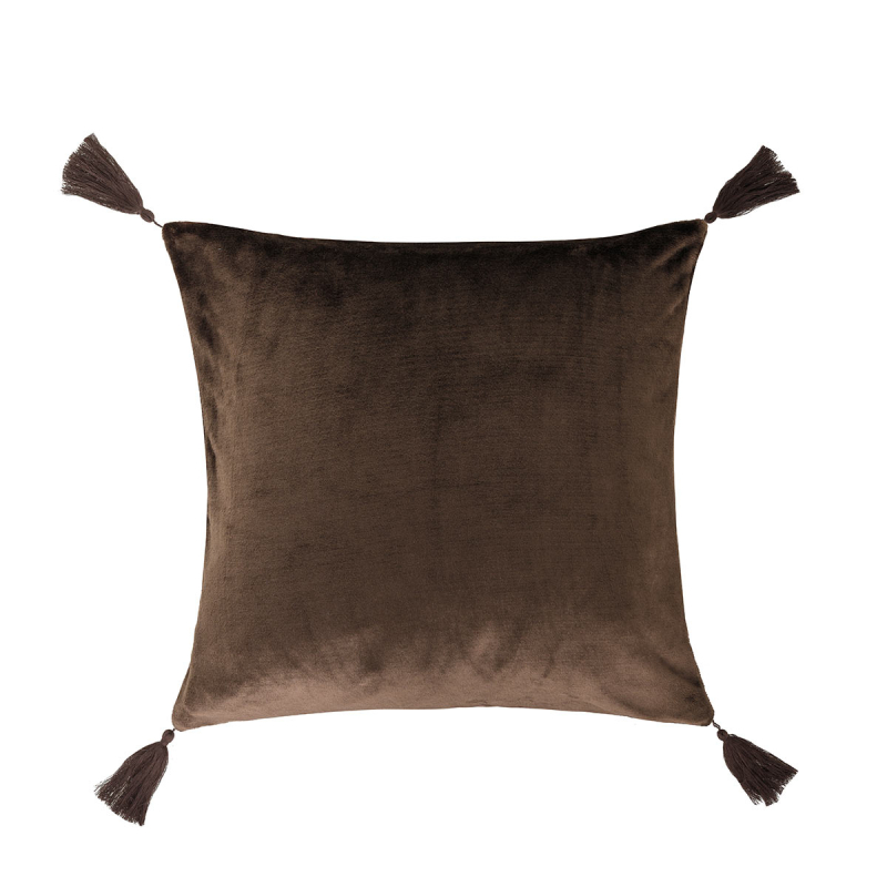 Βελουτέ Διακοσμητικό Μαξιλάρι (50x50) Kentia Stylish Ivanna 04 Brown