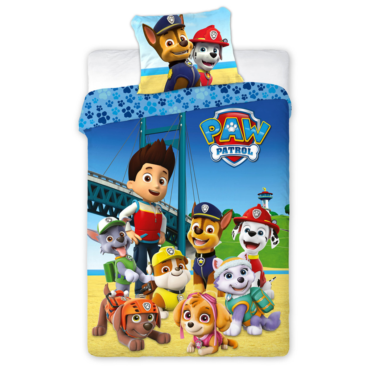 Παπλωματοθήκη Κούνιας (Σετ 100×135) 2 Όψεων Viopros Paw Patrol 51