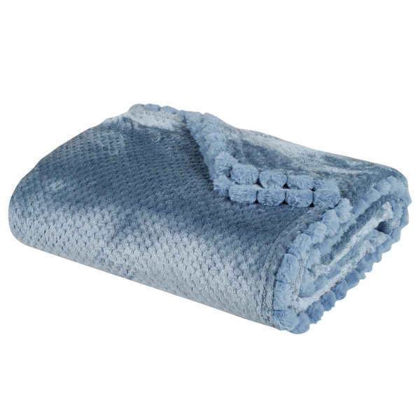 Κουβέρτα Fleece Μονή (160x220) Das Home 1186 Dusty Blue