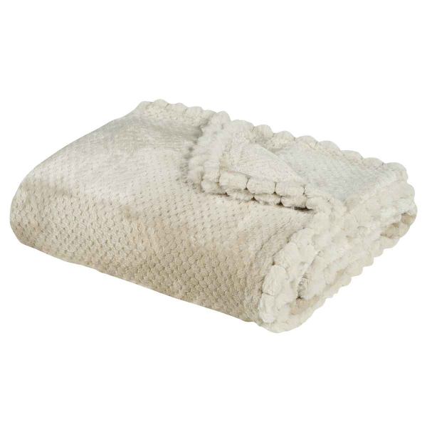 Κουβέρτα Fleece Μονή (160x220) Das Home 1187 Beige