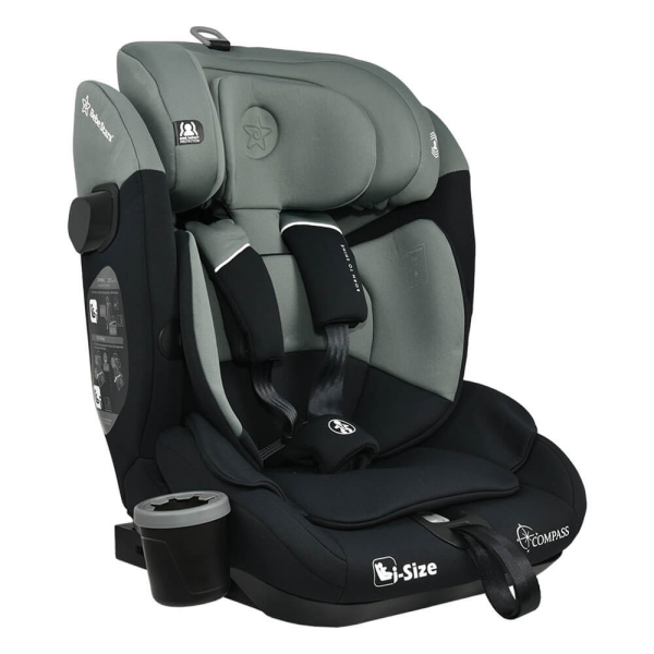 Κάθισμα Αυτοκινήτου ISOfix (76-150εκ. Ύψος) Bebe Stars Compass i-Size Olive 935-176