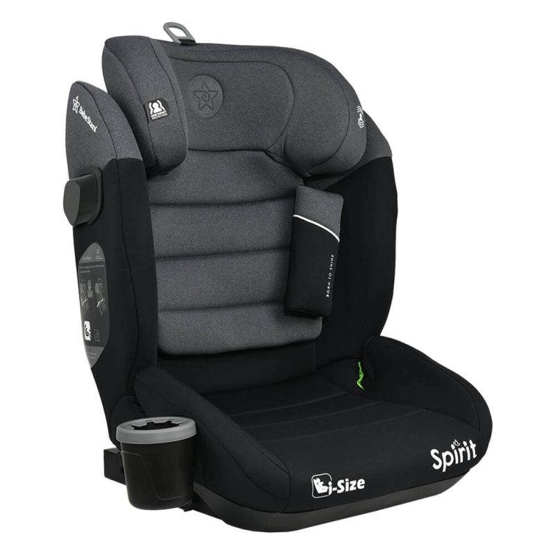 Κάθισμα Αυτοκινήτου ISOfix (100-150εκ. Ύψος) Bebe Stars Spirit i-Size Steel Grey 945-186