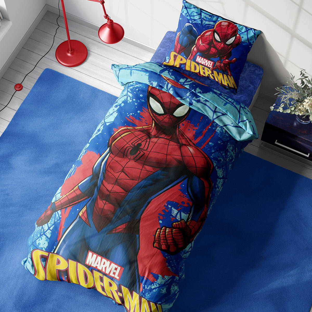 Παπλωματοθήκη Μονή (Σετ 160×240) Dimcol Spider-Man 710