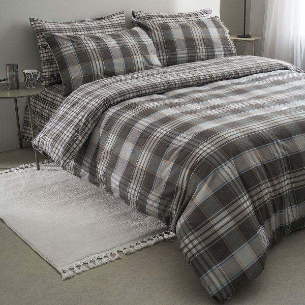 Φανελένια Σεντόνια Μονά (Σετ) Vesta Flannel Oslo 1