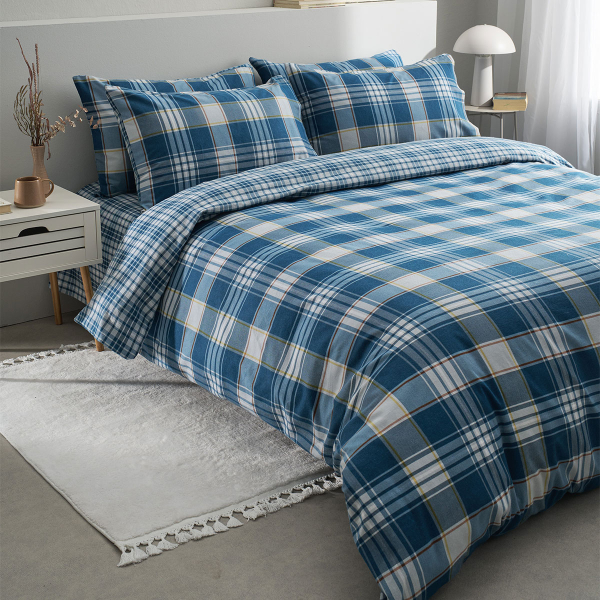 Φανελένια Σεντόνια Μονά (Σετ) Vesta Flannel Oslo 2