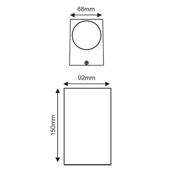 Σποτ Εξωτερικού Χώρου Aca Vita LG2204GU10R Rust