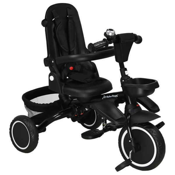 Ποδήλατο Τρίκυκλο (12 Μηνών - 5 Ετών) Bebe Stars 360° Racer 3in1 Black 820-188