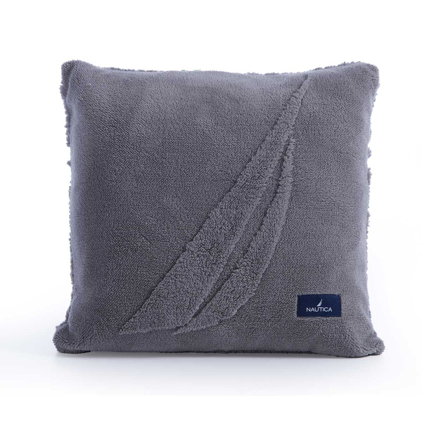 Διακοσμητικό Μαξιλάρι Fleece 2 Όψεων (45x45) Nautica By Nef-Nef Nau Coast Grey