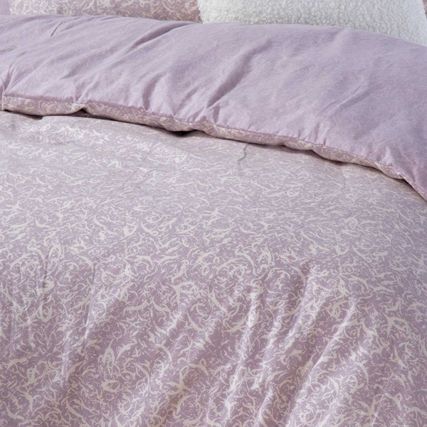 Φανελένια Σεντόνια King Size (Σετ) Nef-Nef Flannel Sorial Mauve