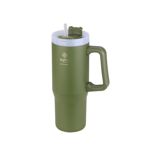 Κούπα Θερμός Με Λαβή & Καλαμάκι 900ml Estia Save The Aegean Tumbler Forest Spirit 01-28633