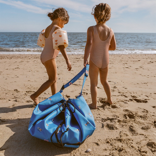 Μαλακό Στρώμα Παιχνιδιού/Σάκος Play&Go Outdoor Swim Fun Μπλε