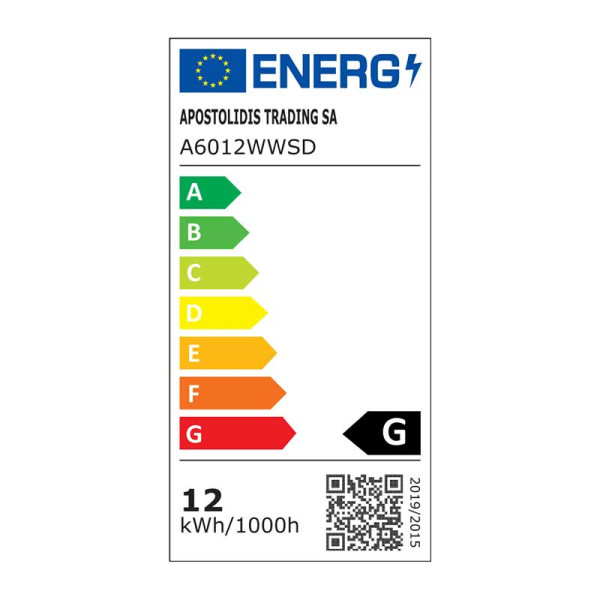 Λάμπα Led Diolamp Step Dimmable E27/12W/3000K/900Lm A6012WWSD