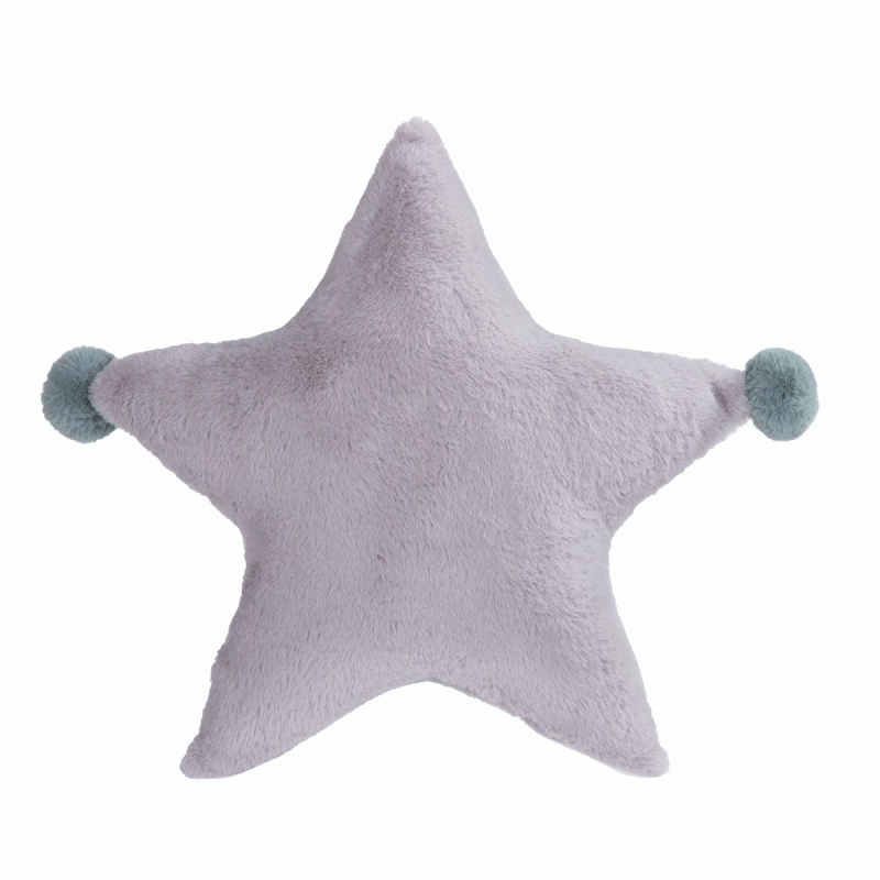 Γούνινο Διακοσμητικό Μαξιλάρι (45x45) Nef-Nef Baby Star Grey