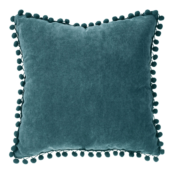 Βελουτέ Διακοσμητικό Μαξιλάρι (40x40) A-S Pompon Blue 131656Q