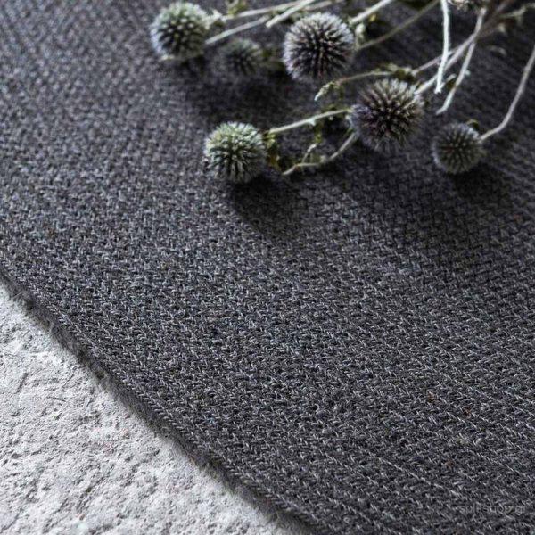 Στρογγυλό Πατάκι (Φ90) Nima Carpets Bergren Grey