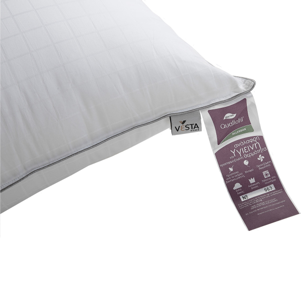 Μαξιλάρι Ύπνου Μέτριο (50x70) Vesta Quallofil Air Allerban Polyester