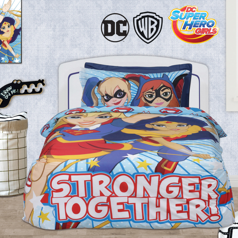 Παπλωματοθήκη Μονή (Σετ 160×240) Das Home Super Hero Girls 5005