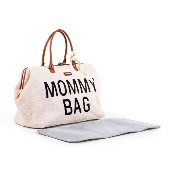 Τσάντα Αλλαξιέρα ChildHome Mommy Bag Teddy Off White 75448