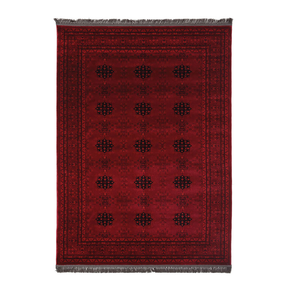 Χαλιά Κρεβατοκάμαρας (Σετ 3τμχ) Royal Carpets Afgan 8127A D.Red