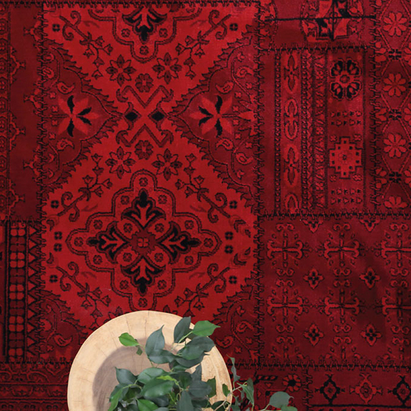 Στρογγυλό Χαλί (Φ160) Royal Carpet Afgan 7675A D.Red