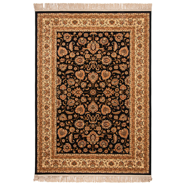 Χαλί (200x250) Βιοκαρπέτ Isfahan 3783B Black/ Cream