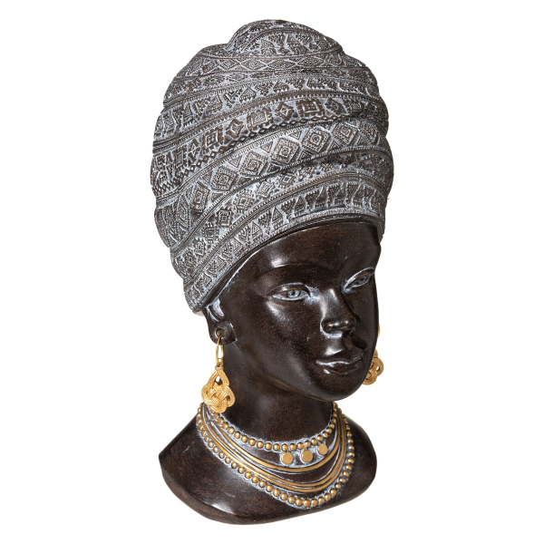 Διακοσμητική Φιγούρα Γυναίκα (15.5x13x27.5) A-S African Woman Head 182336