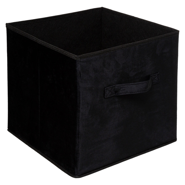 Κουτί Αποθήκευσης (31x31x31) F-V Velvet Storage Black 160455E