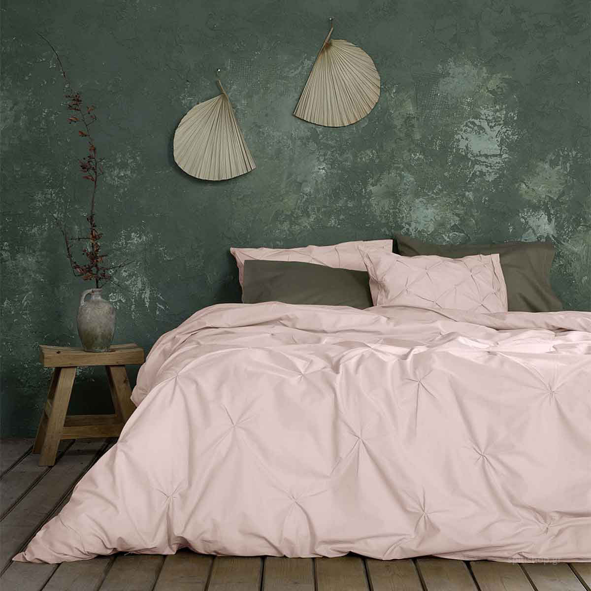 Παπλωματοθήκη King Size (Σετ) Nima Bed Linen Arcata Dusty Pink