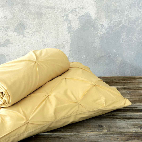 Παπλωματοθήκη King Size (Σετ 240x260) Nima Bed Linen Arcata Mustard Beige