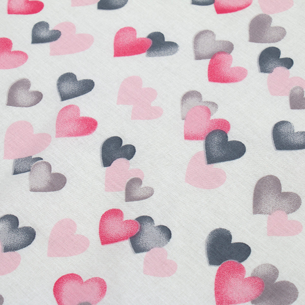 Πάπλωμα Κούνιας (120x160) Dimcol Hearts Grey-Pink 12