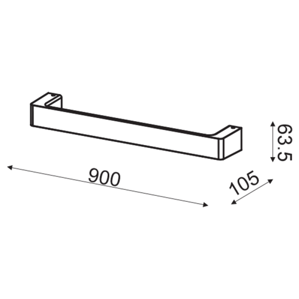 Απλίκα Τοίχου Led Aca Foga ZD810418LEDGY Grey