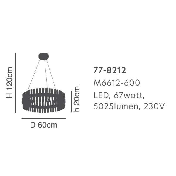 Φωτιστικό Οροφής Led Homelighting Torrent 77-8212 Gold