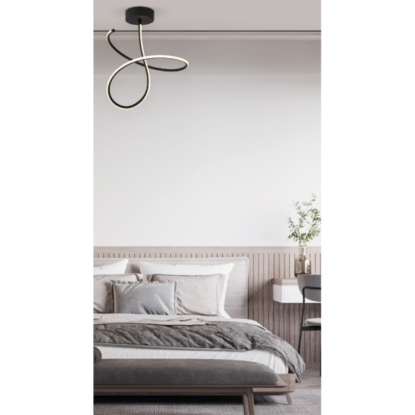 Φωτιστικό Οροφής Led Homelighting Krishna 77-8167 Black