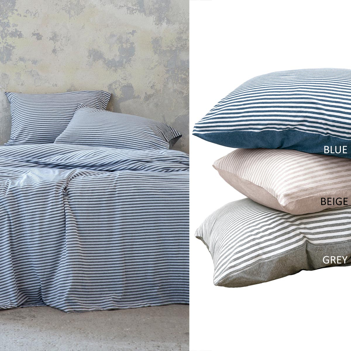 Ζεύγος Μαξιλαροθήκες Μακό Nima Bed Linen Naem Striped