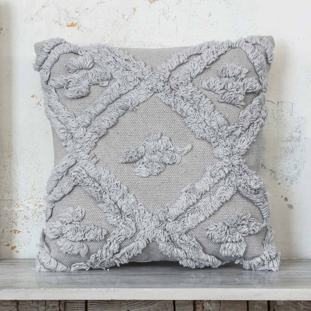 Διακοσμητικό Μαξιλάρι (45×45) Nima Pillows Sharon Grey