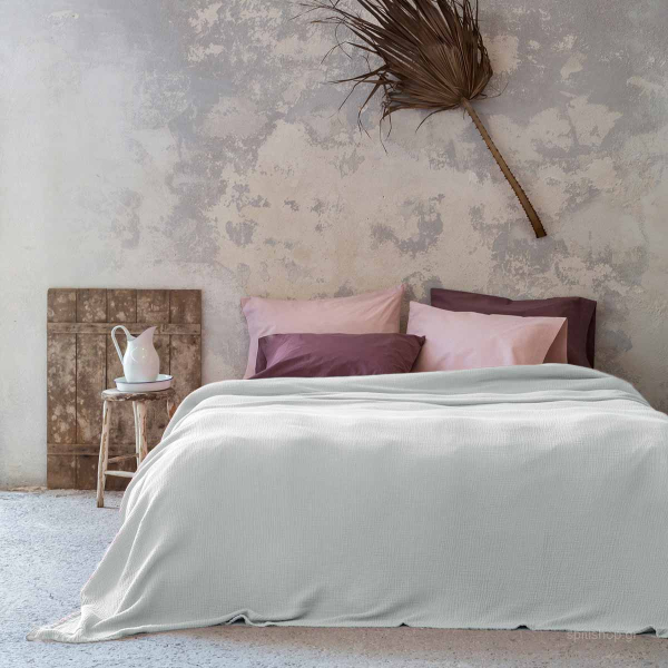Κουβερτόριο Υπέρδιπλο (230x250) Nima Bed Linen Blando Light Grey