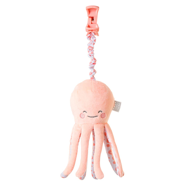 Κρεμαστό Λούτρινο Ζωάκι Με Ήχο 22εκ. Saro Octopus Pink 21722