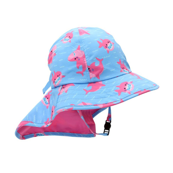Παιδικό Καπέλο Με Αντηλιακή Προστασία Zoocchini Pink Shark