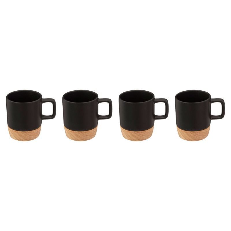 Φλυτζάνια Espresso 120ml (Σετ 4τμχ) S-D Black Bamboo 176953