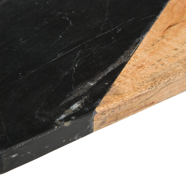 Πλατώ Σερβιρίσματος (15x30) S-D Black Marble 173702B