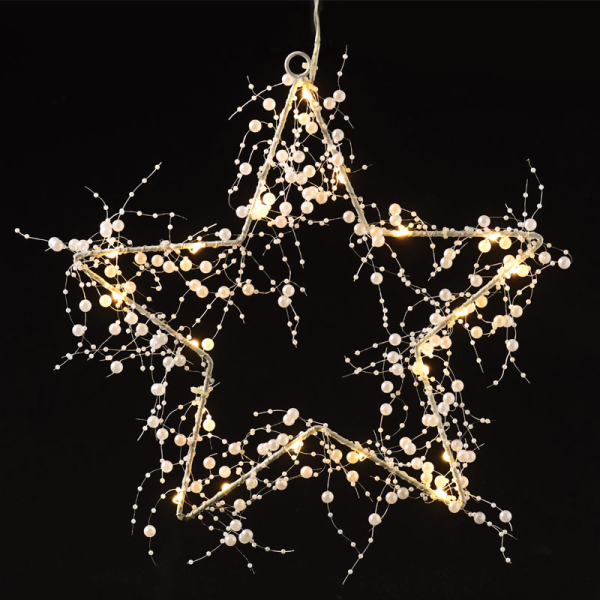 Χριστουγεννιάτικο Κρεμαστό Διακοσμητικό Αστέρι Με Led (28x28) Aca Star Wall XSTARDWW282A
