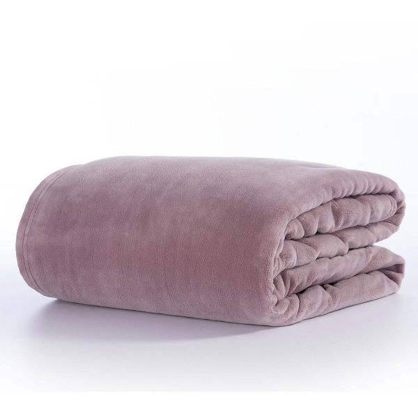 Κουβέρτα Fleece Μονή (160x220) Nef-Nef Cosy Mauve